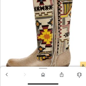 Big Buddha brand boots with fringe